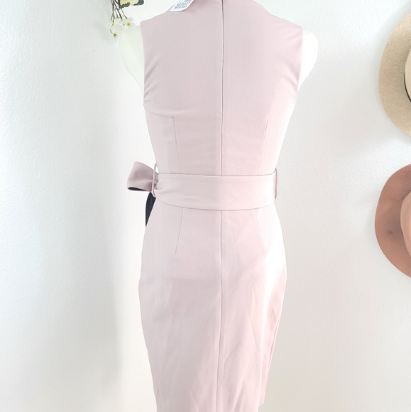 NWT BADGLEY MISCHKA BELLE KAYLA DRESS DUSTY LAVENDER WOMENS SIZE 0 - Picture 11 of 14